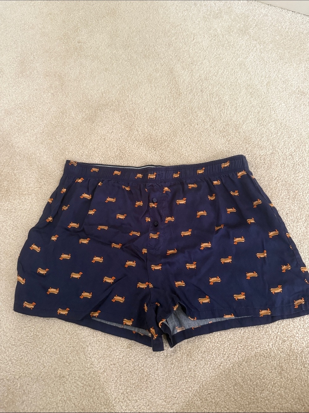 Dachshund hot dog sleep shorts